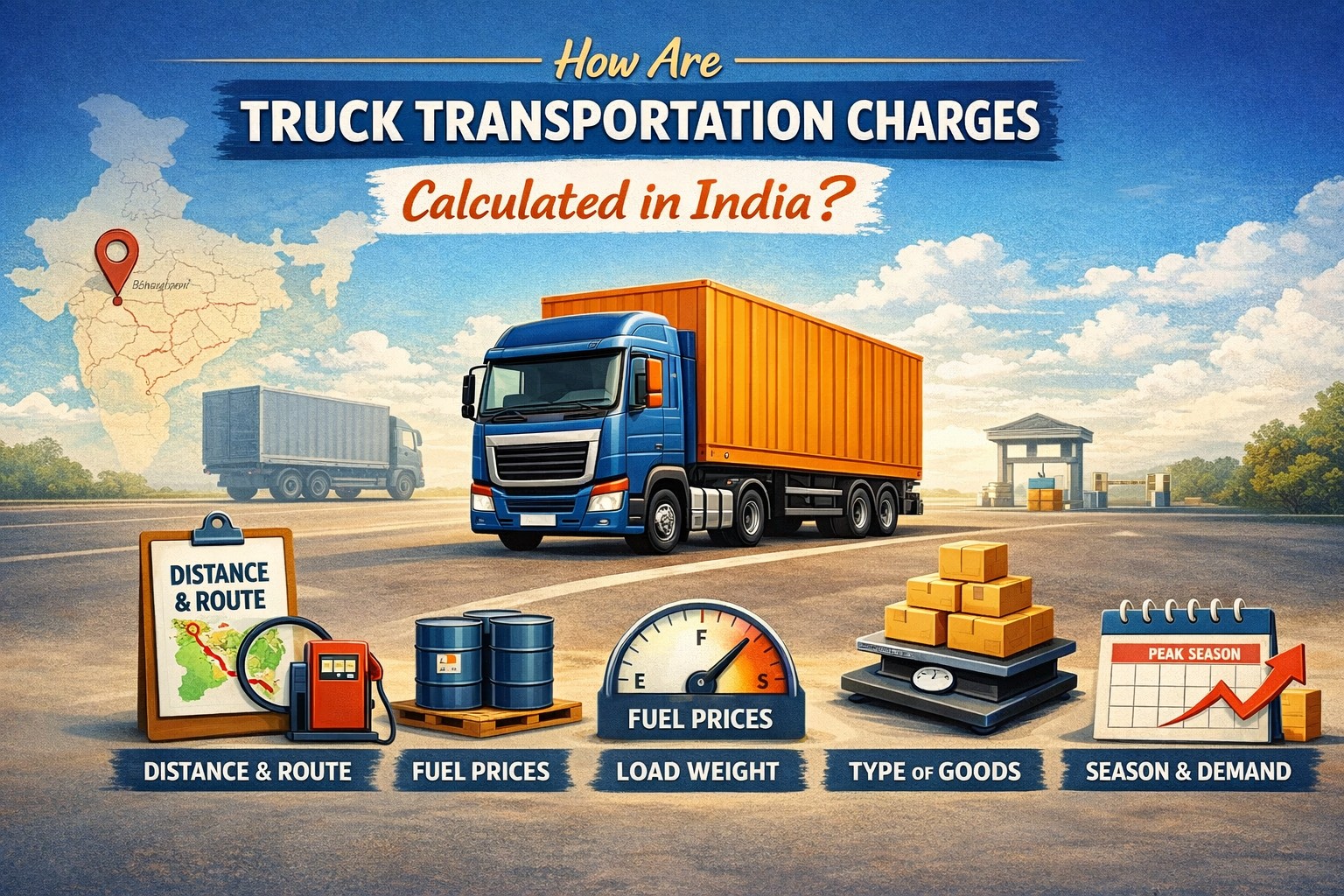 How Are Truck Transportation Charges Calculated in India?